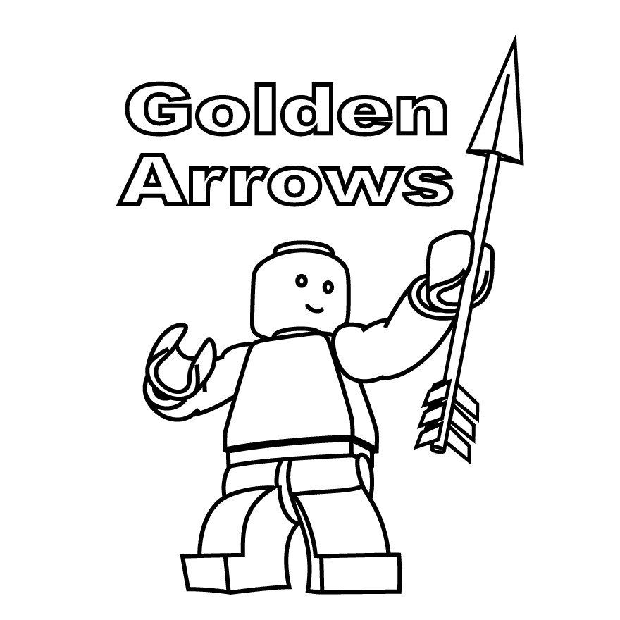 Golden Arrows FIRST Lego League Robotics Team Logo