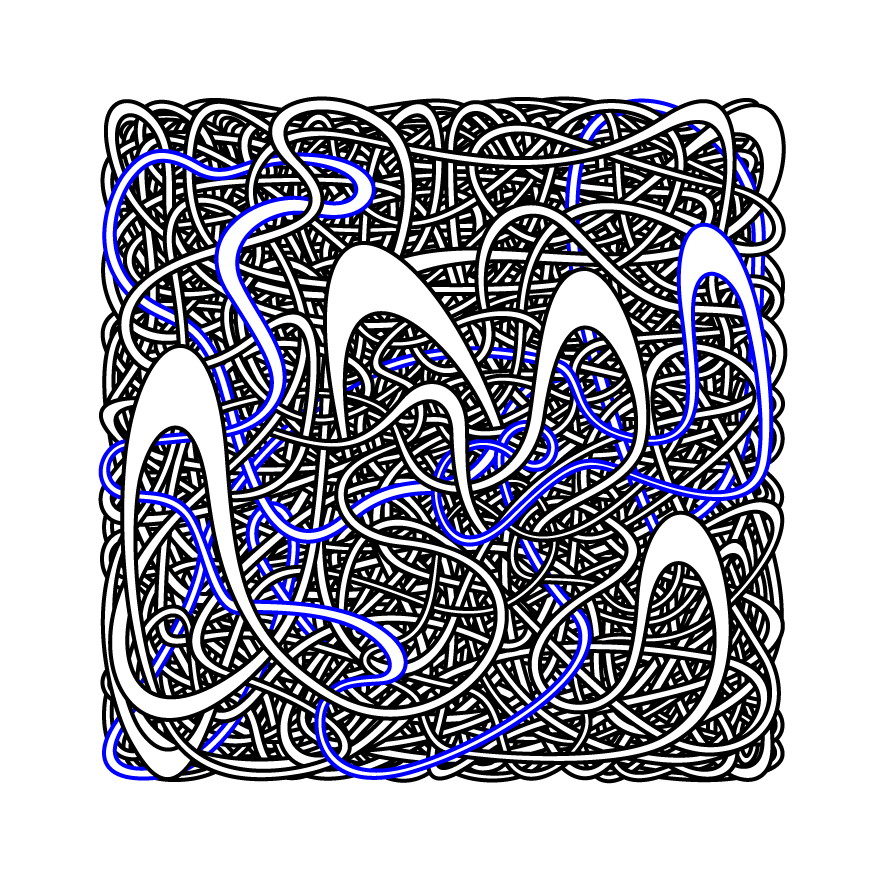 Pattern #0003 Blue Line