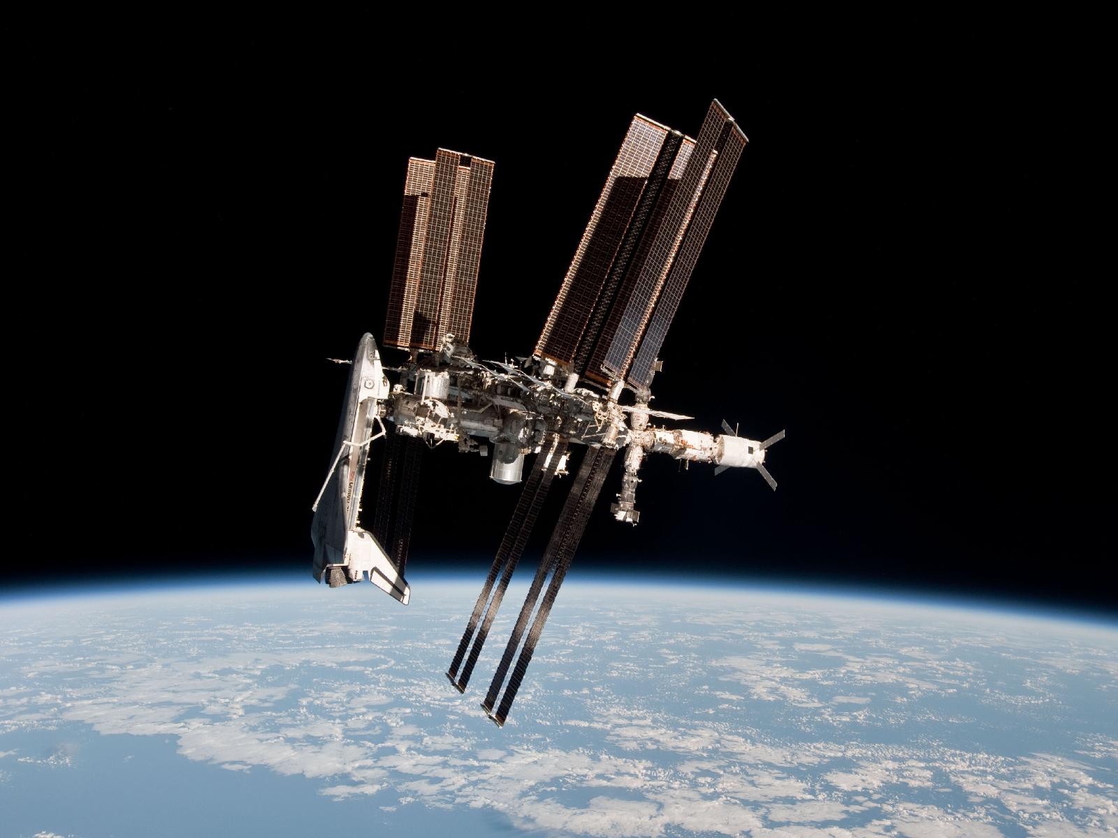 NASA Space Shuttle Docking on ISS 