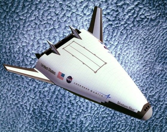 NASA, Lockheed Martin and partners SubOTV X-33/SSTO RRLV VentureStar Contractor Design Proposal (Image by Lockheed Martin and NASA)